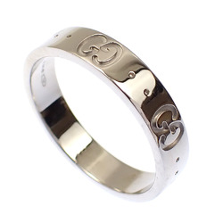 Gucci Icon Ring for Women, K18WG, Size 12.5, #13, 3.2g, Ring, 750, 18K, White Gold, 660070, J8502, 9000