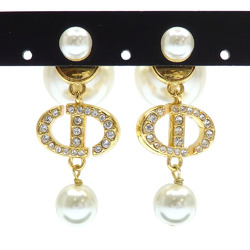 Christian Dior Tribal Earrings for Women Resin Pearl Crystal Metal Faux Tribales