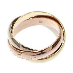 Cartier Trinity Ring for Women, K18YG/WG/PG, Size 7, #47, 6.6g, 750, 18K, Three-Color Gold