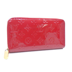Louis Vuitton Round Long Wallet Vernis Zippy Women's M91981 Pomme d'Amour Red