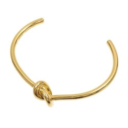 Celine Knot Extra Thin Bracelet for Women, Brass Bangle, Gold, 46P466BRA.35OR
