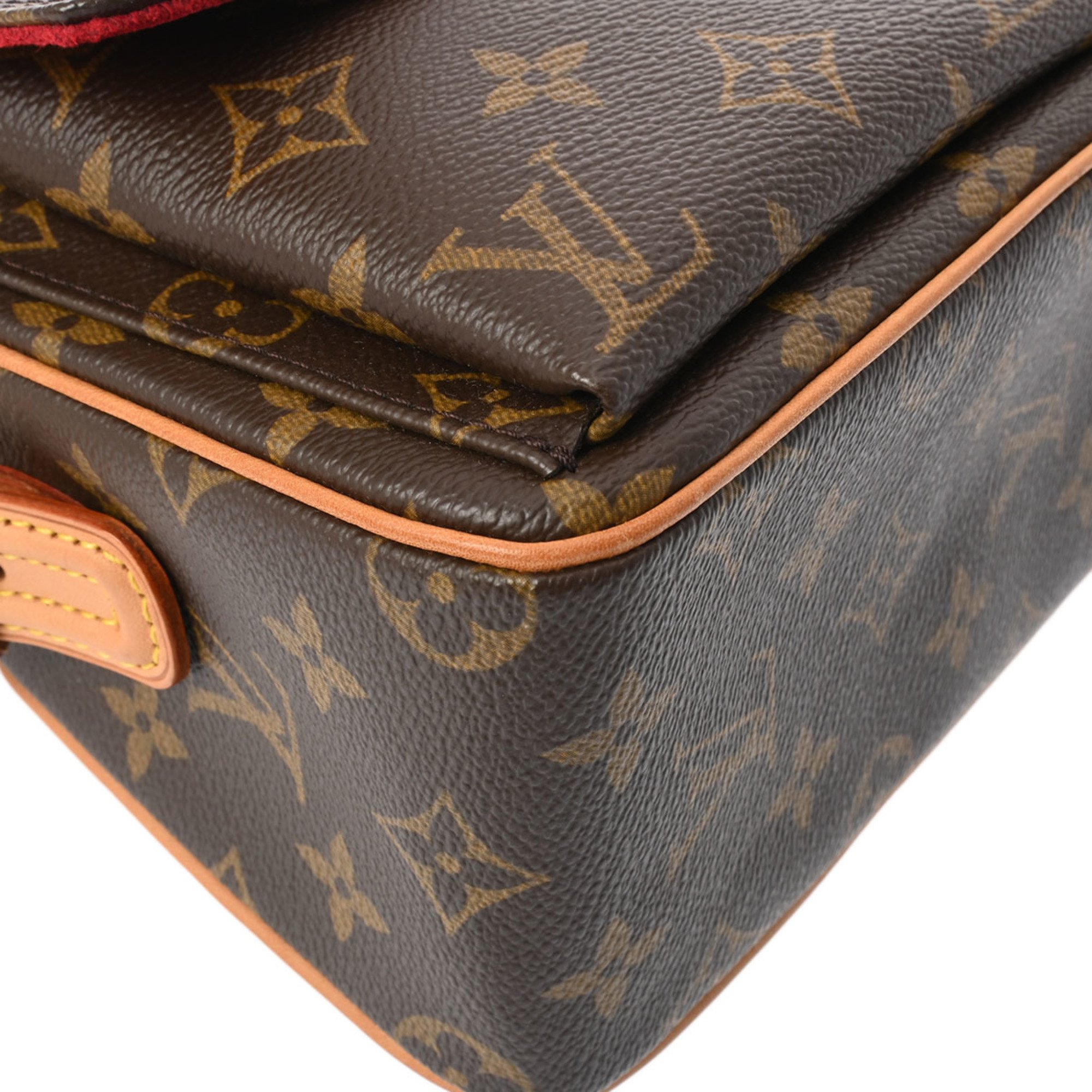 LOUIS VUITTON Louis Vuitton Monogram Vivacite MM Brown M51164 Women's Canvas Shoulder Bag