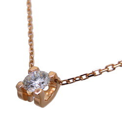 Cartier 0.23ct Diamond C de Women's Necklace N7413800 750 Pink Gold