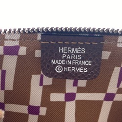 HERMES Hermes Epsom Leather Azap Silk In Coin Case Brown Unisex Z0006408
