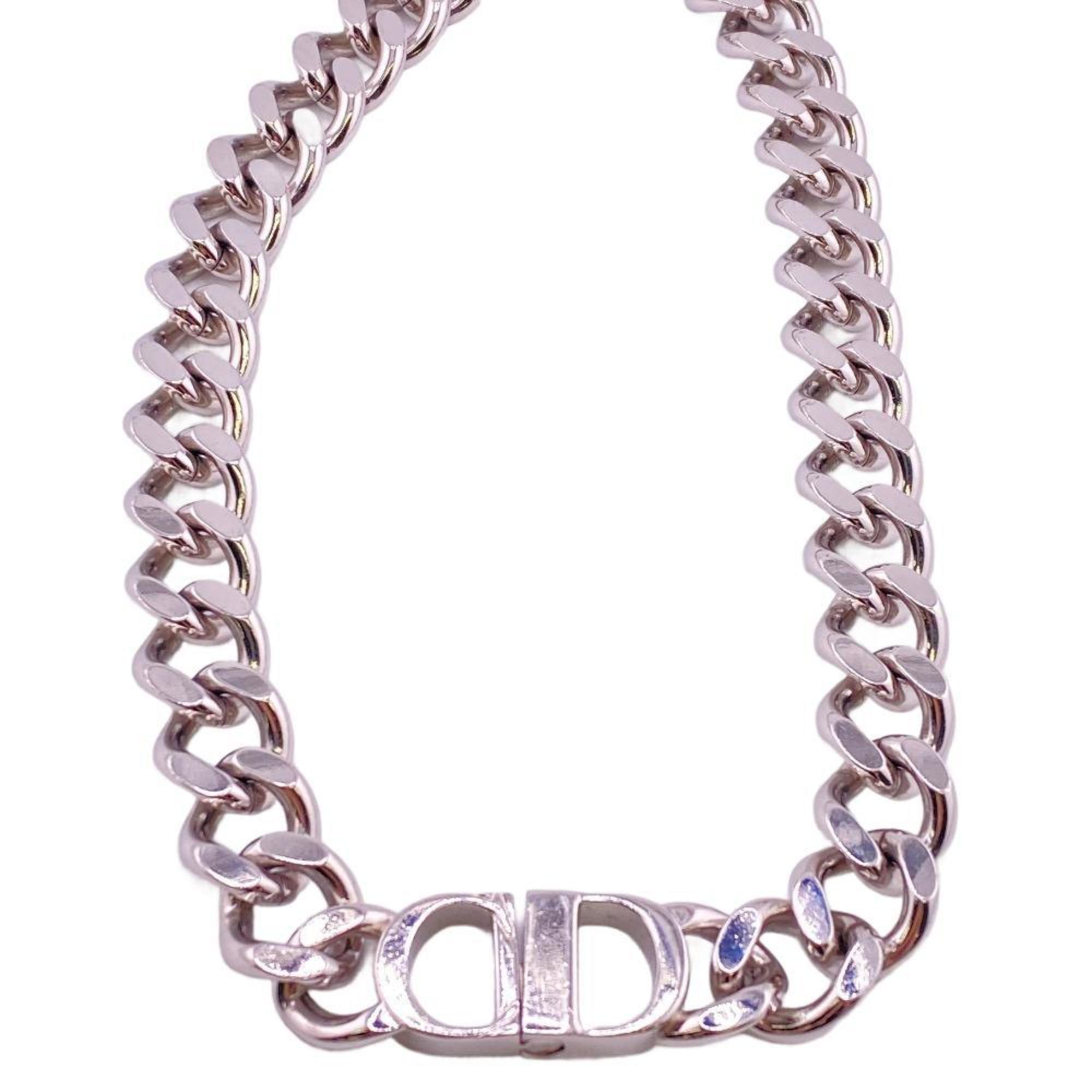 Christian Dior CD ICON Chain Link Necklace Silver Men's Z0006505