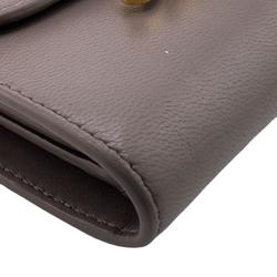CELINE Small Flap Wallet Triomphe Tri-fold Grey Women's Z0006525
