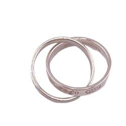 TIFFANY&Co. Tiffany Interlocking Circle 1837 925 5.1g Ring, Silver, Unisex Z0006488