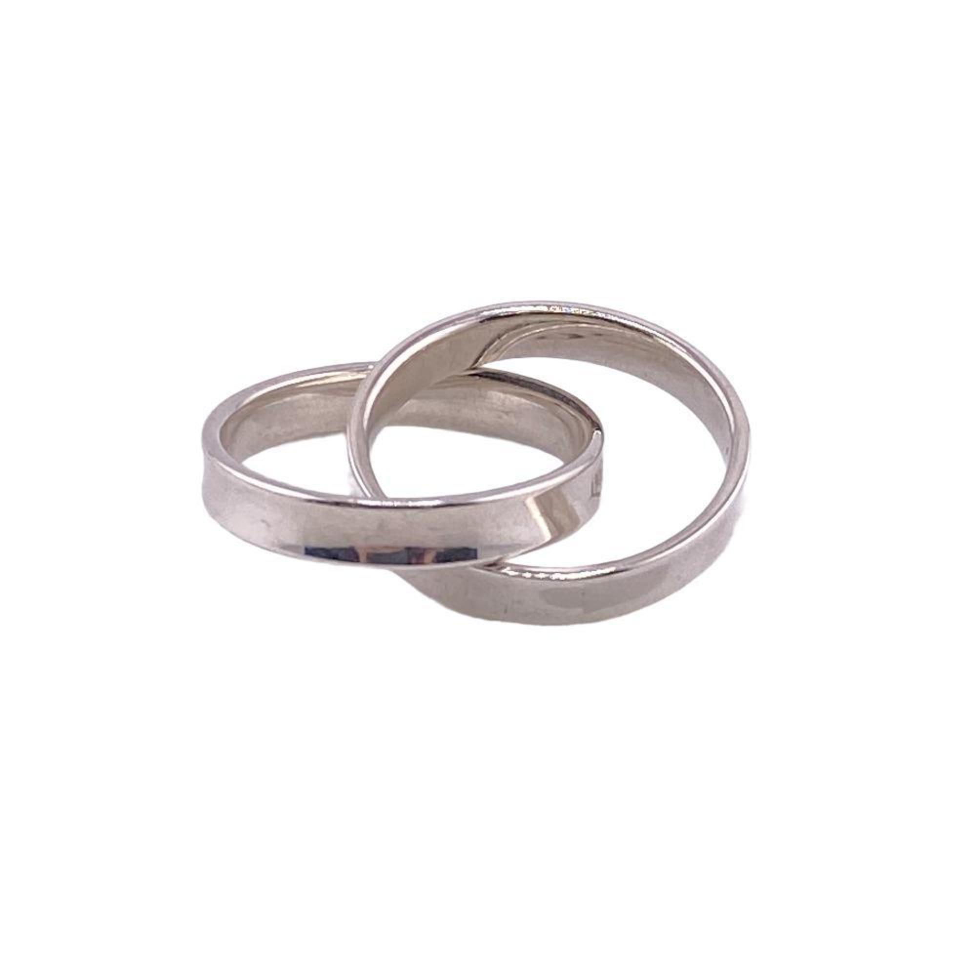 TIFFANY&Co. Tiffany Interlocking Circle 1837 925 5.1g Ring, Silver, Unisex Z0006488