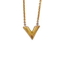 LOUIS VUITTON Louis Vuitton M61083 Essential V Necklace Gold Women's Z0006486