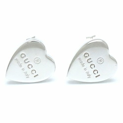 GUCCI Trademark Heart Shape Earrings 223990 Silver 925 291750