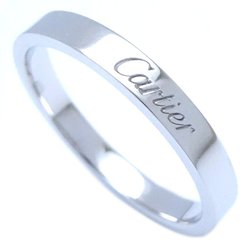 CARTIER Cartier Engraved Ring C de Wedding #61 B4054000 Pt950 Platinum 291739
