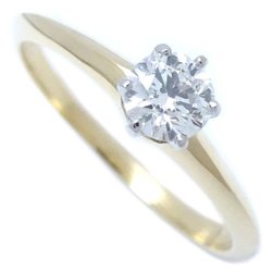 TIFFANY&Co. Tiffany Solitaire Ring, Single Diamond 0.23ct, H.VS1, K18YG, Yellow Gold x Platinum, 291764