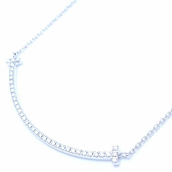 TIFFANY&Co. Tiffany T Smile Necklace Diamond Small K18WG White Gold 291754