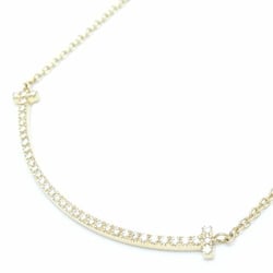 TIFFANY&Co. Tiffany T Smile Necklace Diamond Small K18YG Yellow Gold 291753