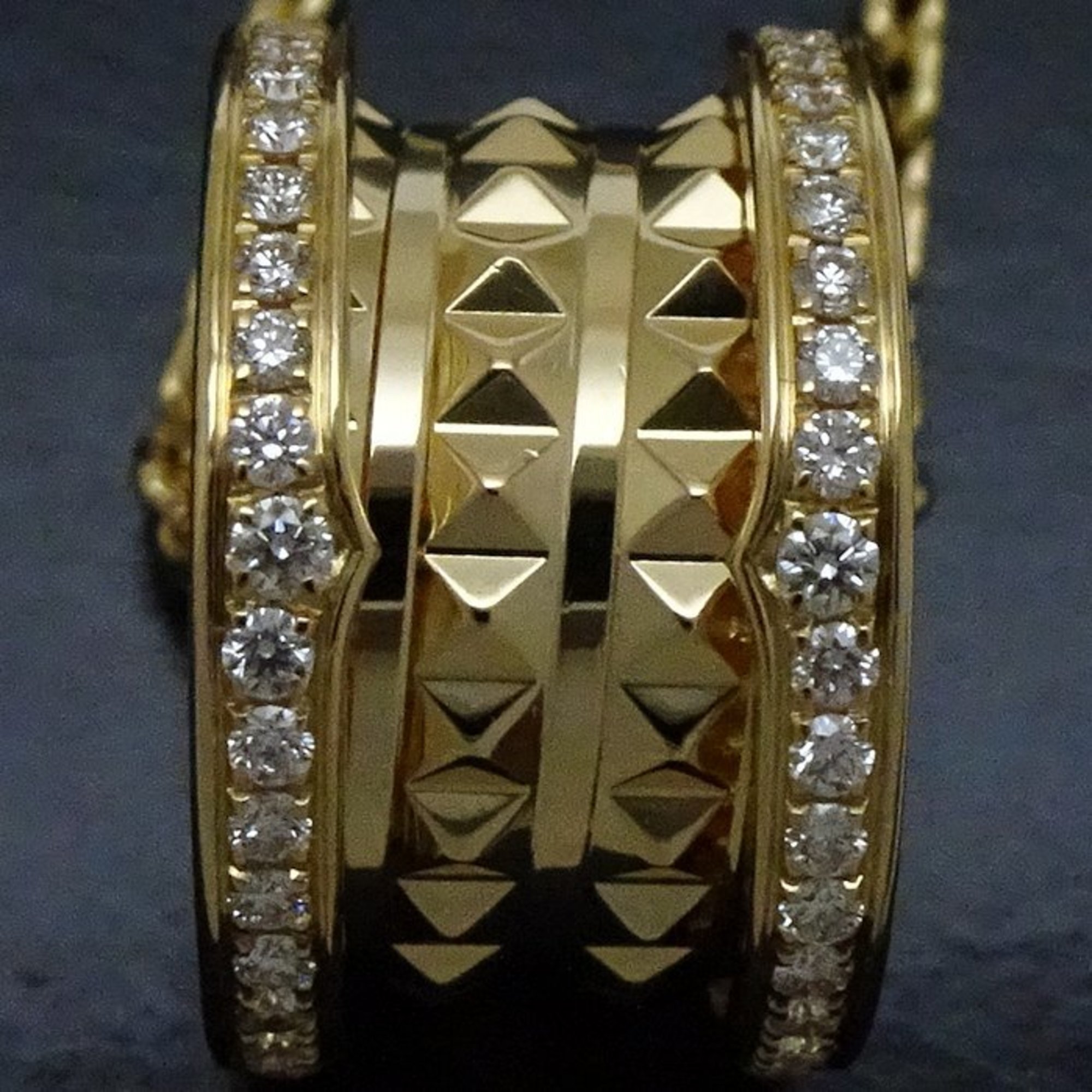 BVLGARI B.zero1 Rock Necklace Diamond K18YG Yellow Gold 291718