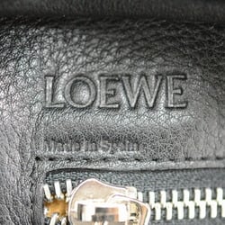 LOEWE Leather Repeat Anagram Amazona 75 Large Handbag Black JA-18824