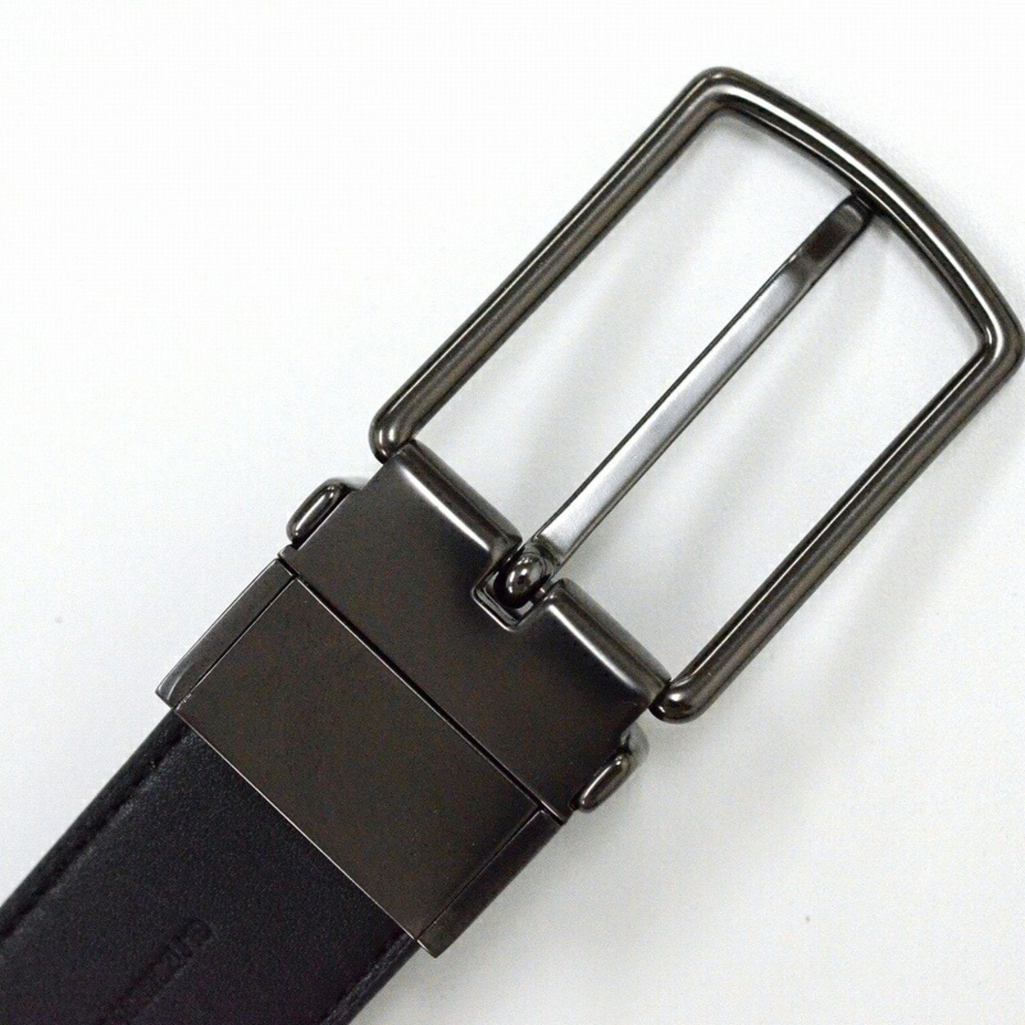 COACH Modern Harness Reversible Men's Belt F64825 102-112cm Gray/Black JA-18754