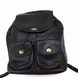 COACH Pebbled Leather Billy Backpack F29008 Black JA-18753