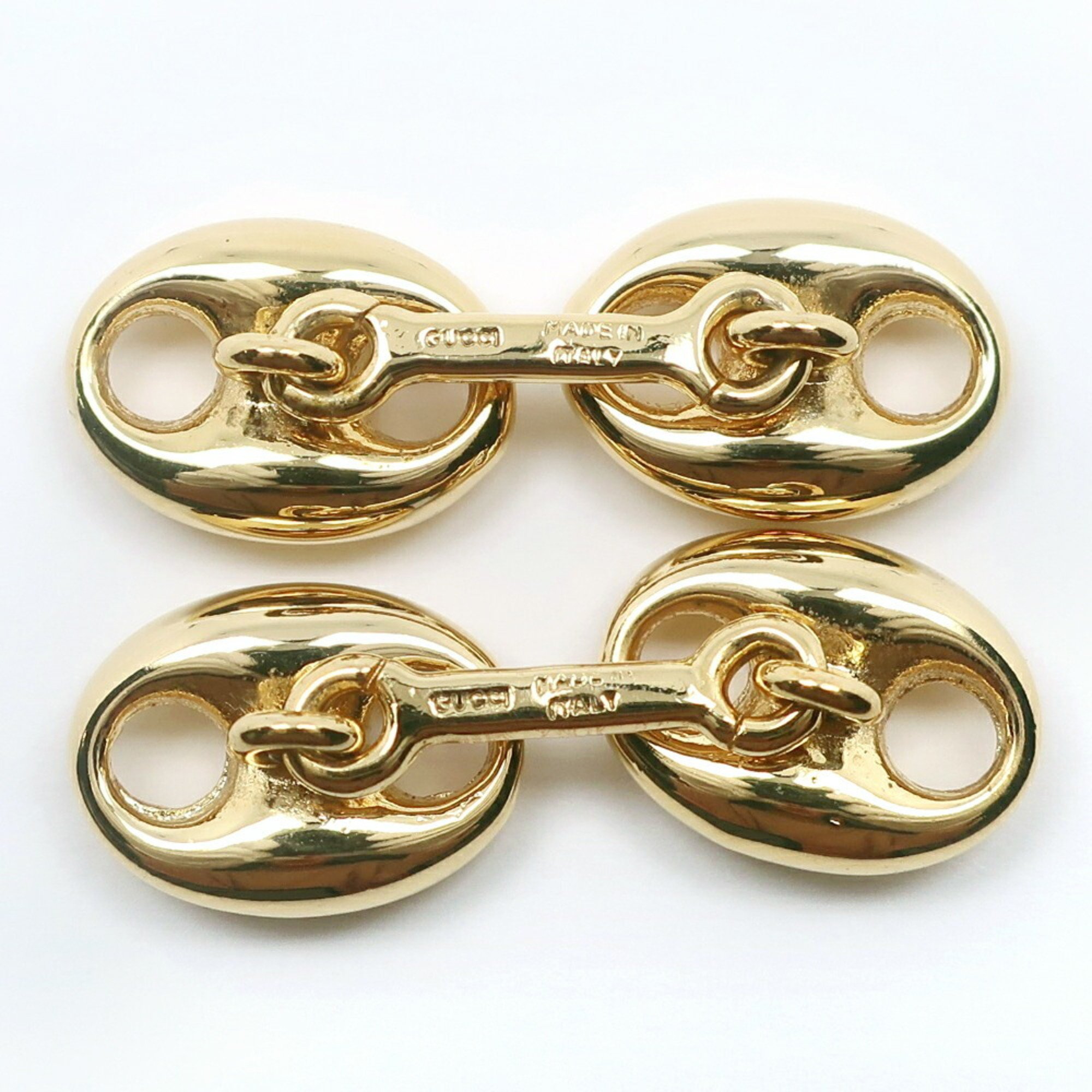 GUCCI Cufflinks Old Gucci Gold Plated Men's