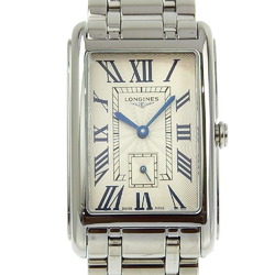 Longines Dolce Vita Watch L5.755.4 Stainless Steel Quartz Small Second Silver Dial Men's