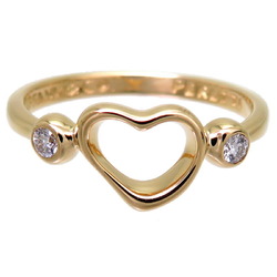 Tiffany Heart Diamond Women's Ring, 750 Yellow Gold, Size 8