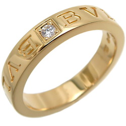 Bvlgari 0.04ct Diamond W Ladies/Men's Ring 342931 750 Yellow Gold Size 13.5