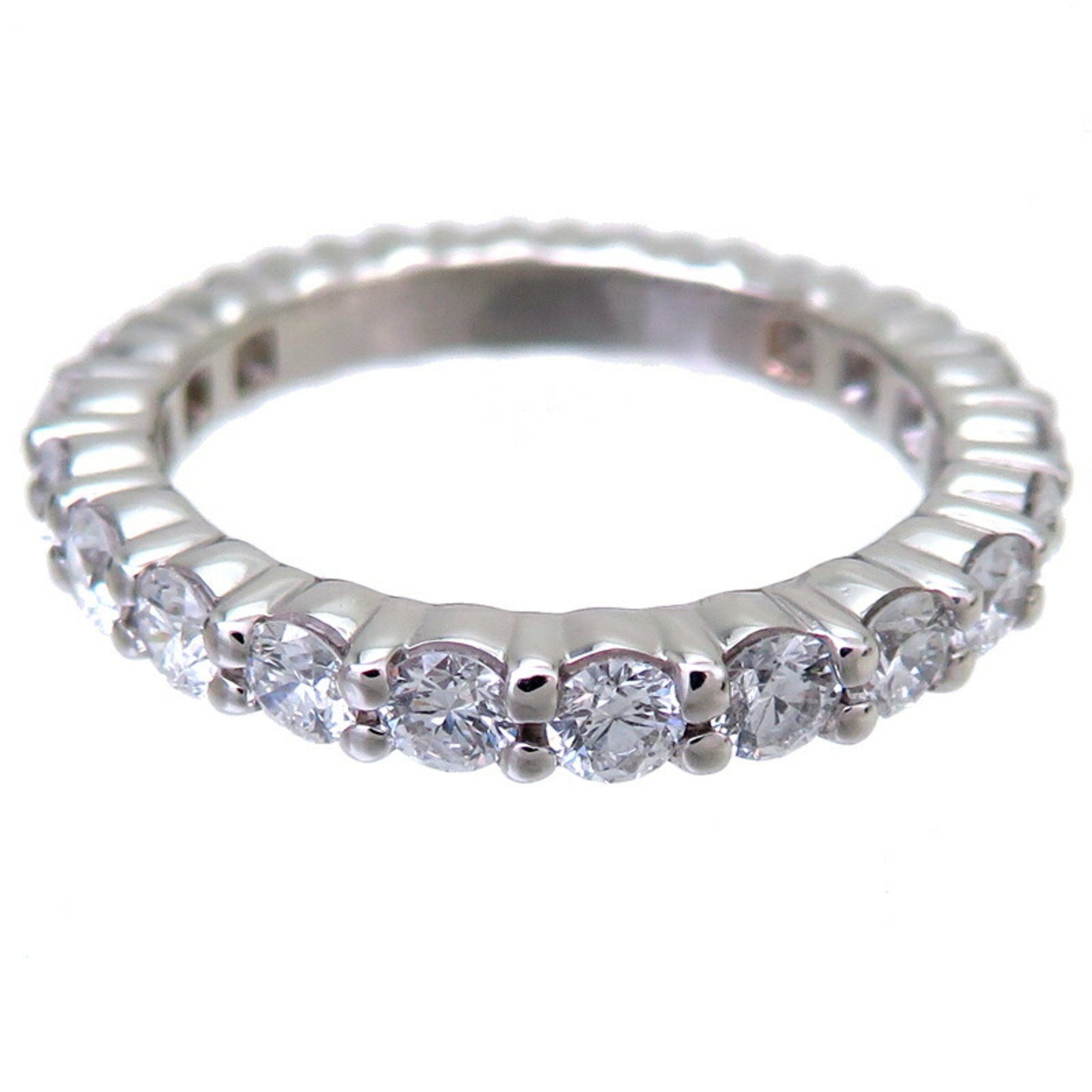 Harry Winston Round Cut Eternity Diamond Women's Ring WBDPRDS05SP05 Pt950 Platinum Size 6