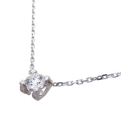 Cartier 0.23ct Diamond C de Women's Necklace N7413200 750 White Gold