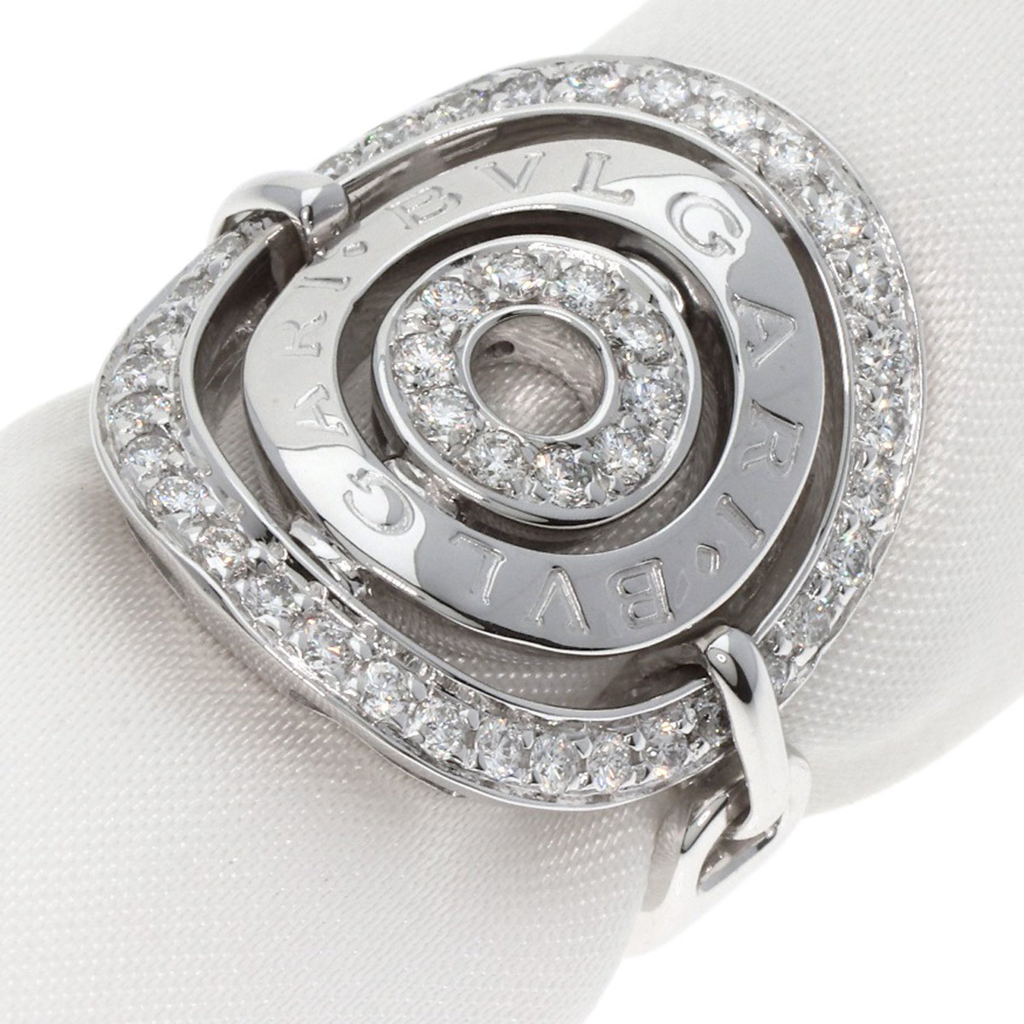 BVLGARI Astrale Cerchi Diamond Ring, 18K White Gold, Women's