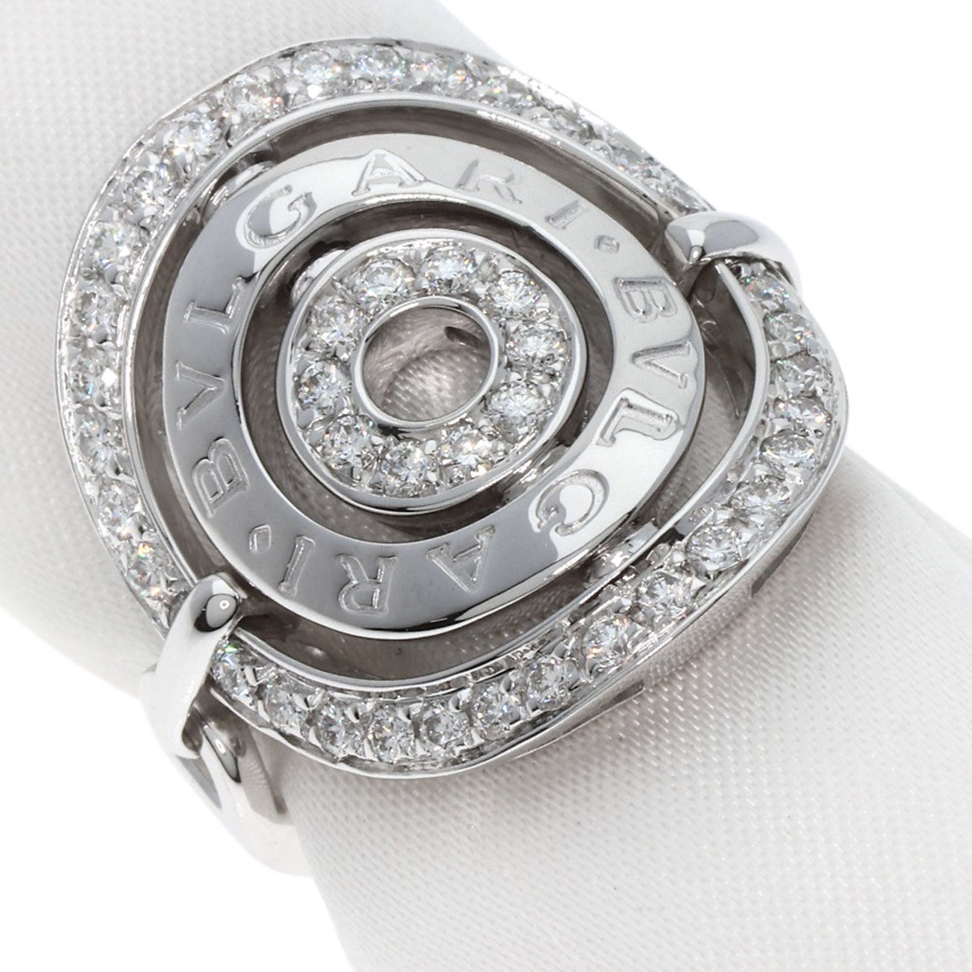 BVLGARI Astrale Cerchi Diamond Ring, 18K White Gold, Women's