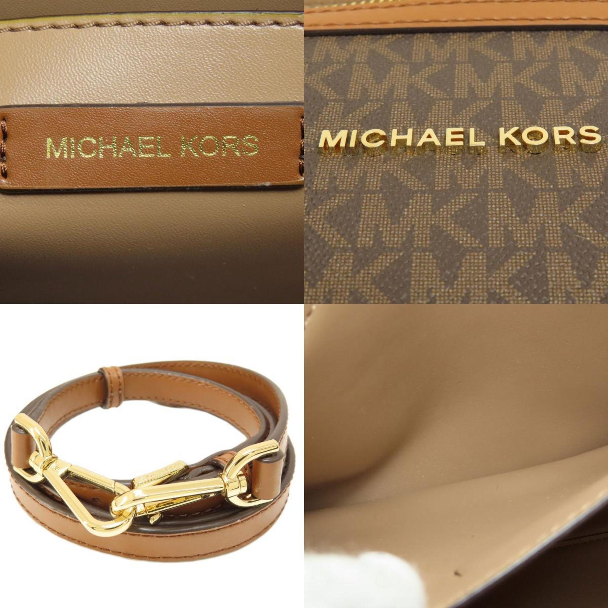 Michael Kors Boston MK Signature Bag Coated Canvas/Leather Women's