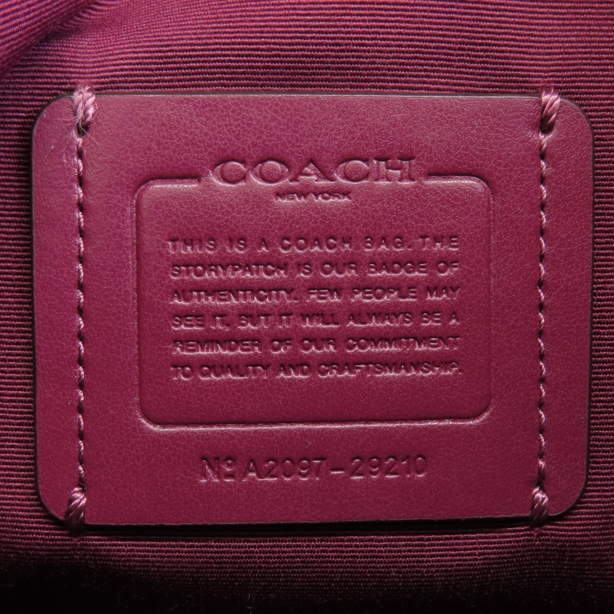 Coach 29210 Signature Shoulder Bag PVC Women's COACH