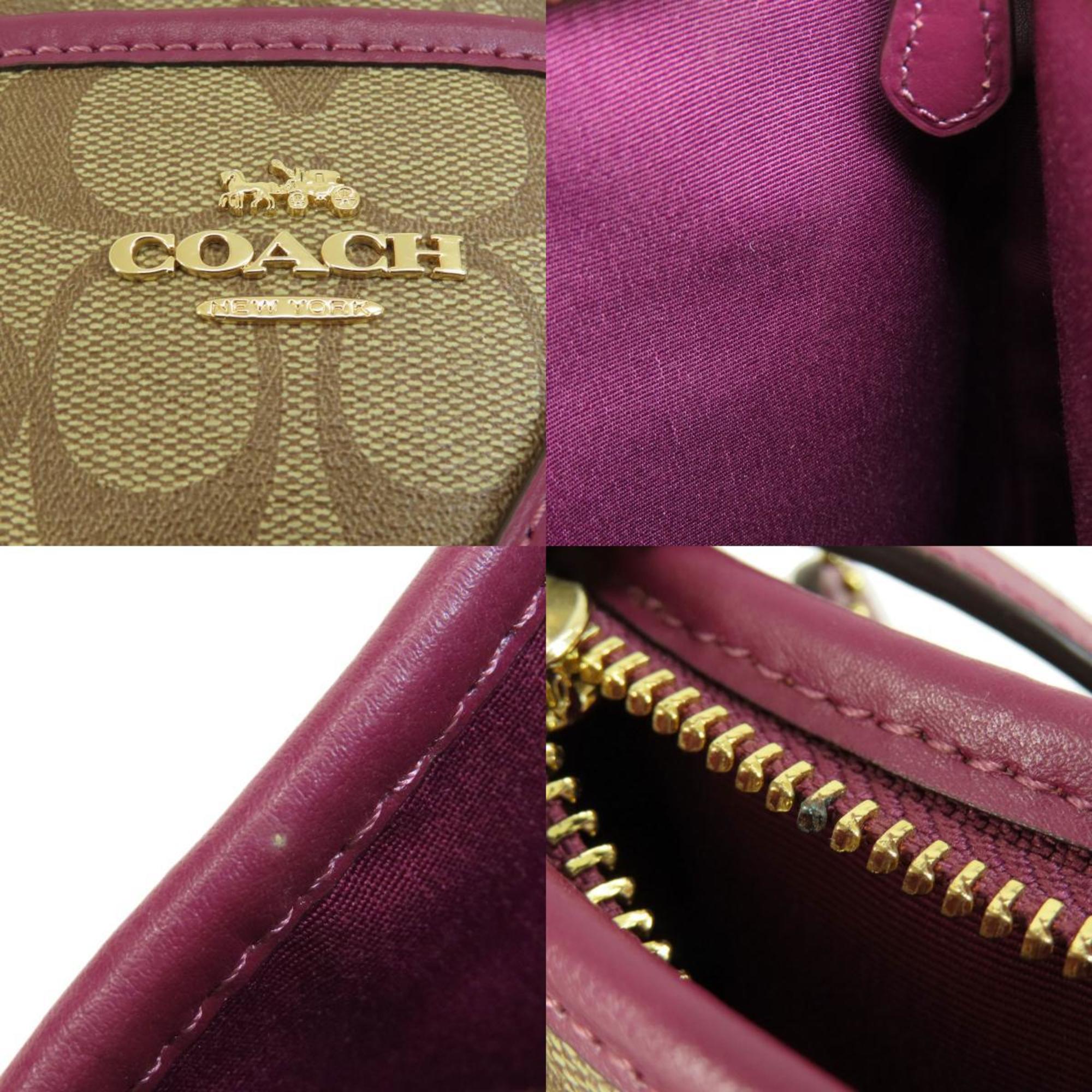 Coach 29210 Signature Shoulder Bag PVC Women's COACH