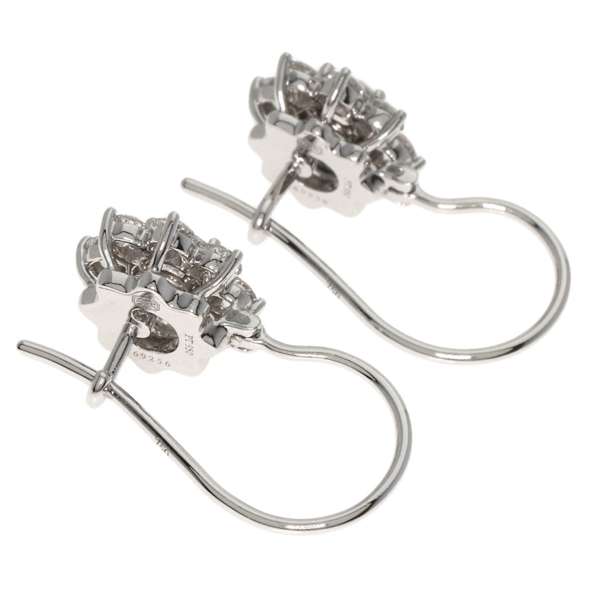 Harry Winston Sunflower Diamond Earrings, Platinum PT950, Women's HARRY WINSTON