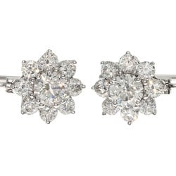 Harry Winston Sunflower Diamond Earrings, Platinum PT950, Women's HARRY WINSTON