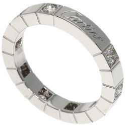 Cartier Lanier Half Diamond #49 Ring, K18 White Gold, Women's, CARTIER