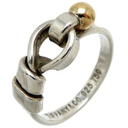 Tiffany Hook & Eye Women's Ring, Silver 925, Size 8.5