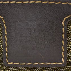 FENDI Zucca pattern Mamma Baguette shoulder bag canvas leather 26425 brown