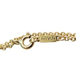 Tiffany T TWO Double Chain Diamond Women's Bracelet 750 Yellow Gold