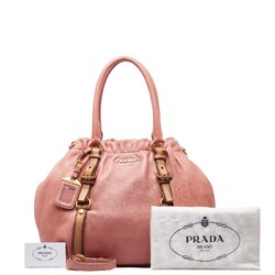 Prada Handbag Shoulder Bag BN1773 Pink Gold Leather Women's PRADA