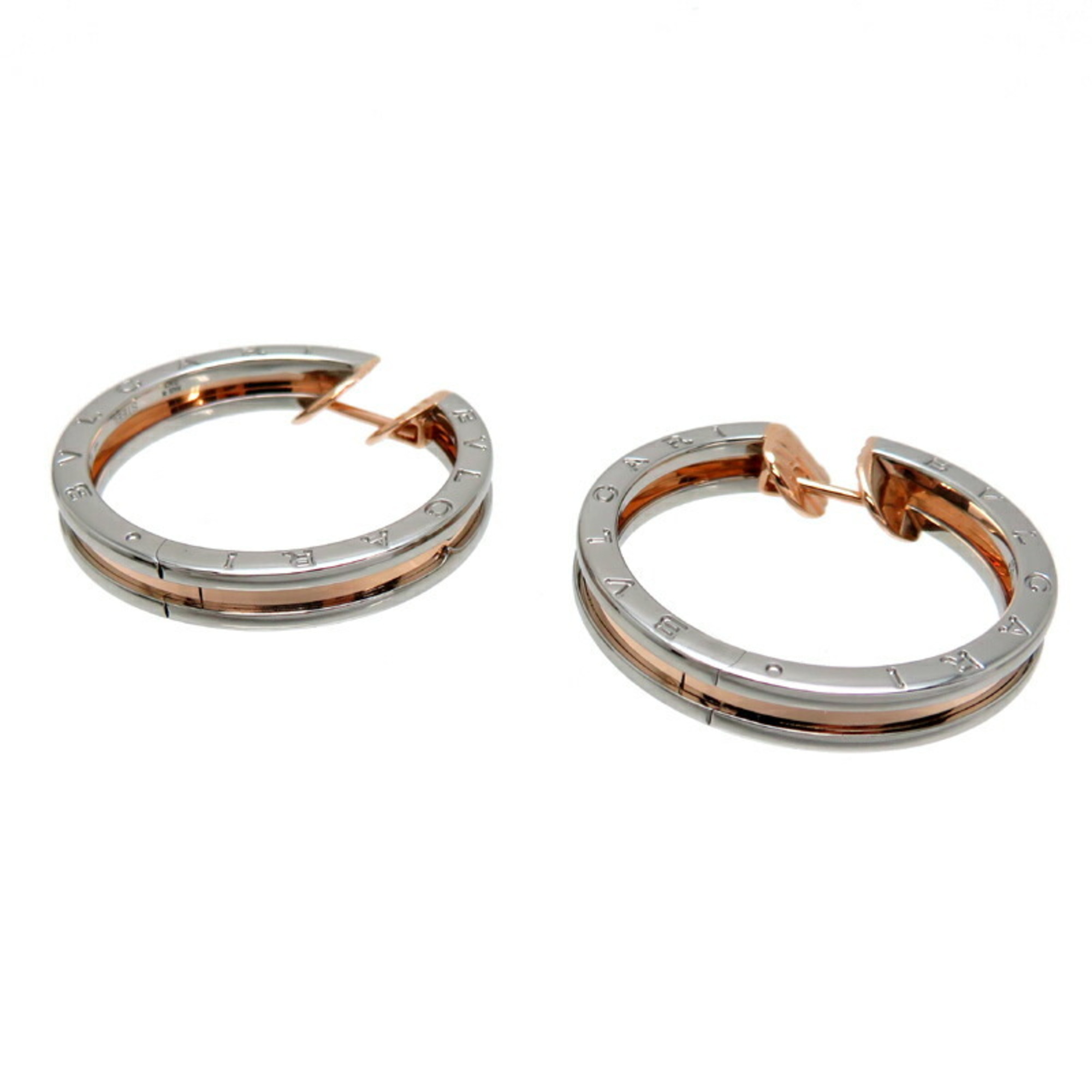 Bvlgari Bulgari B.zero1 hoop ladies earrings in 750 pink gold