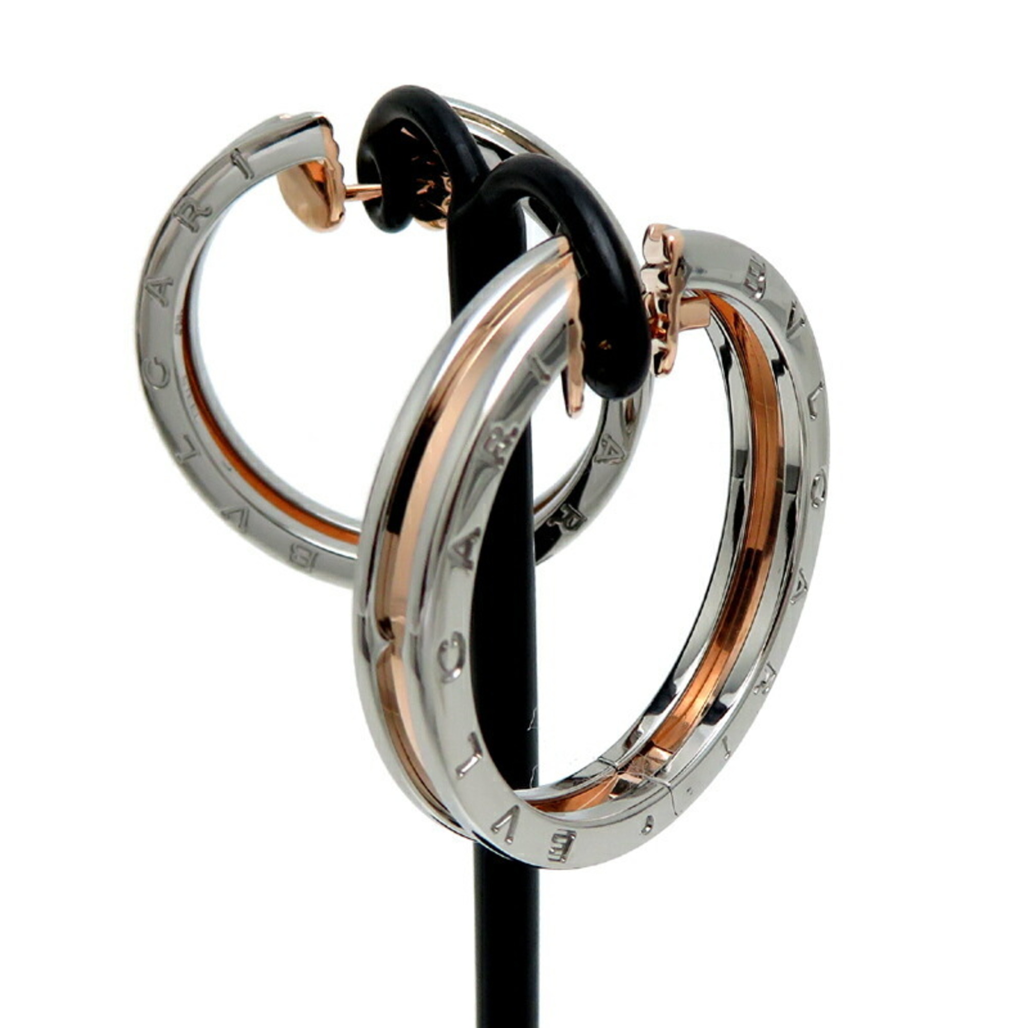 Bvlgari Bulgari B.zero1 hoop ladies earrings in 750 pink gold