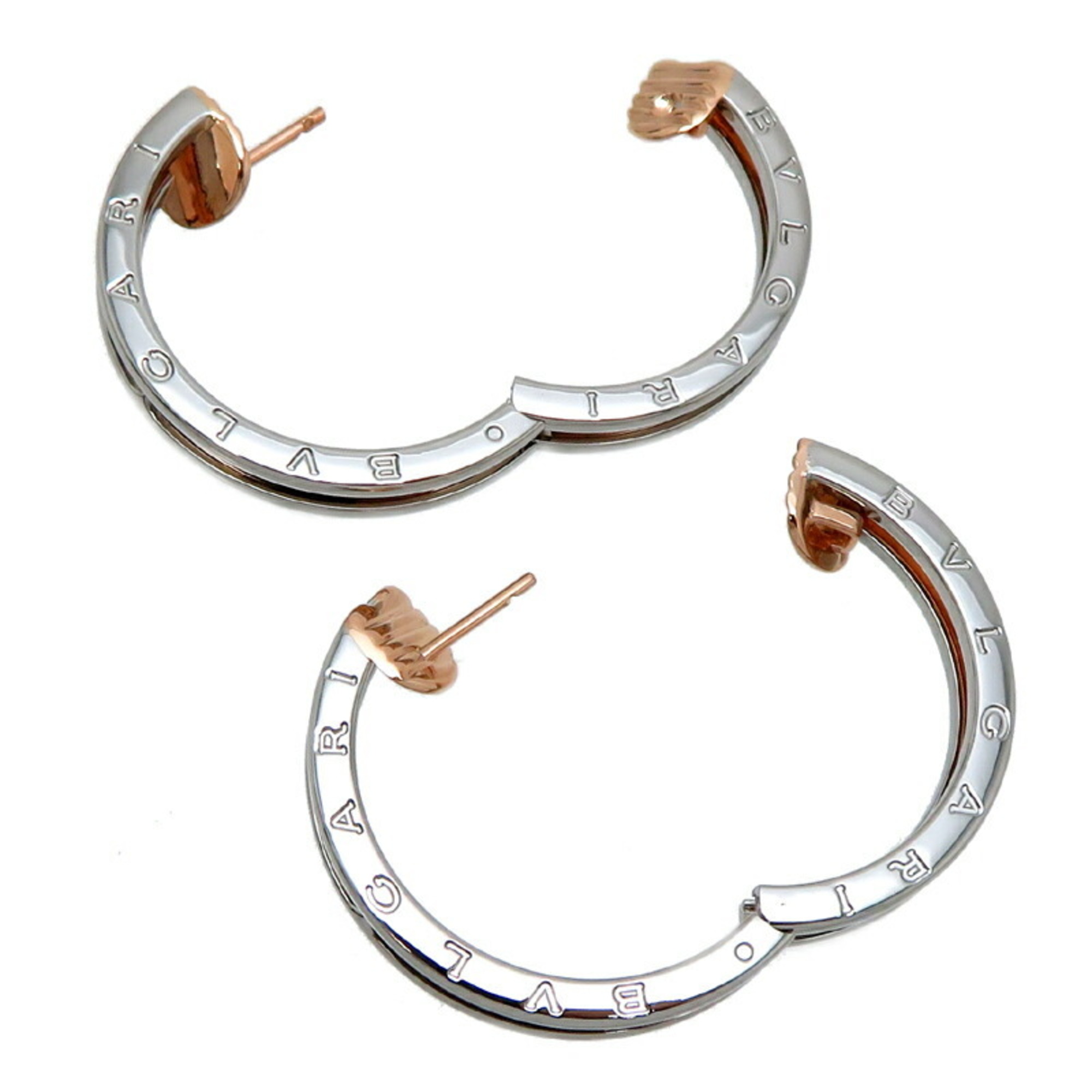 Bvlgari Bulgari B.zero1 hoop ladies earrings in 750 pink gold