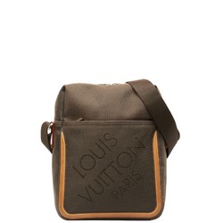Louis Vuitton Damier Geant Citadan Shoulder Bag M93224 Khaki Canvas Leather Women's LOUIS VUITTON