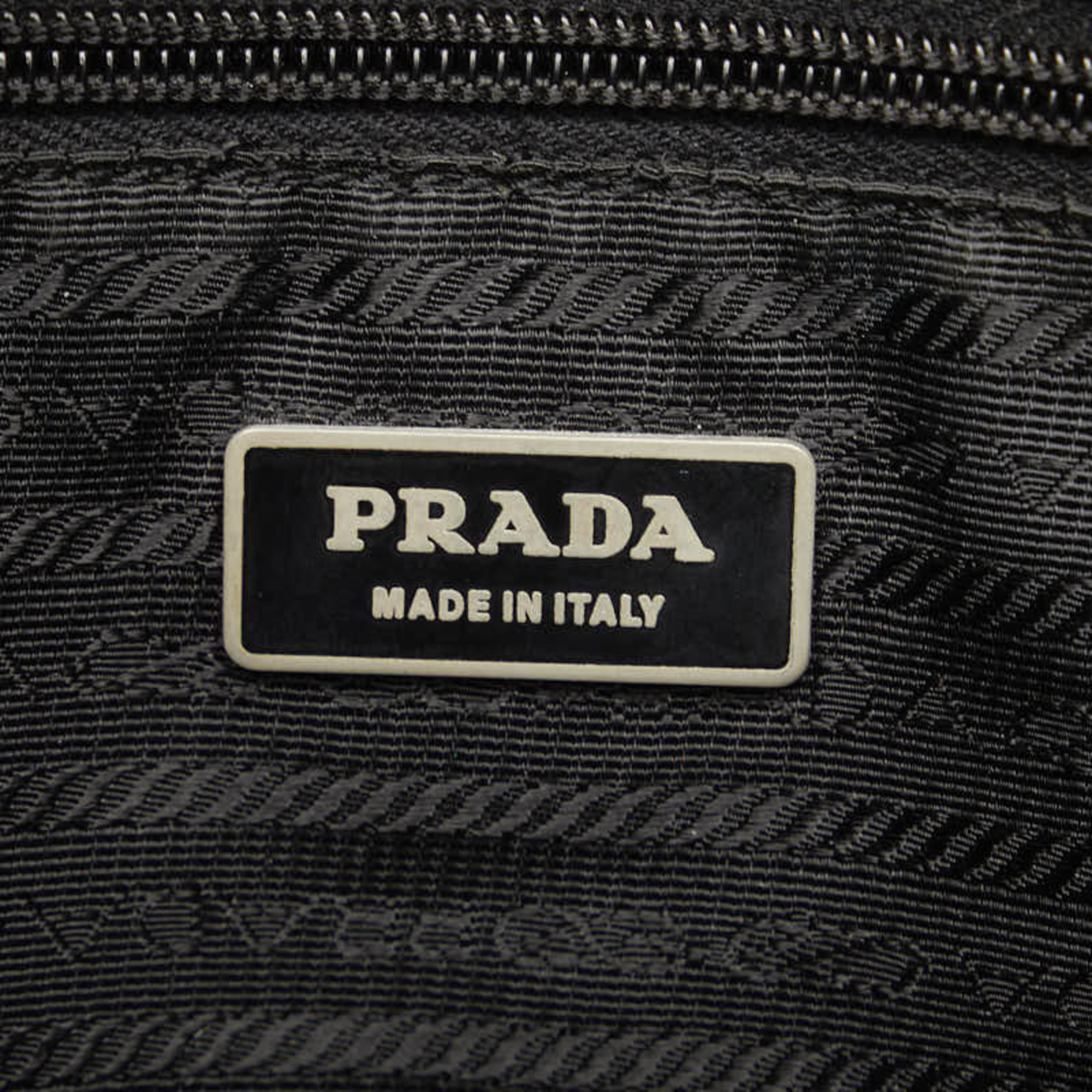 Prada Tessuto Shoulder Bag Black Nylon Leather Women's PRADA