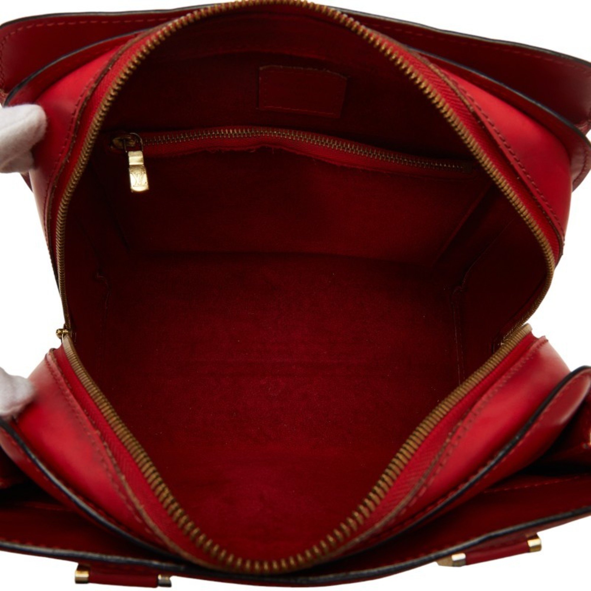 Louis Vuitton Epi Pont Neuf Handbag M52057 Castilian Red Leather Women's LOUIS VUITTON