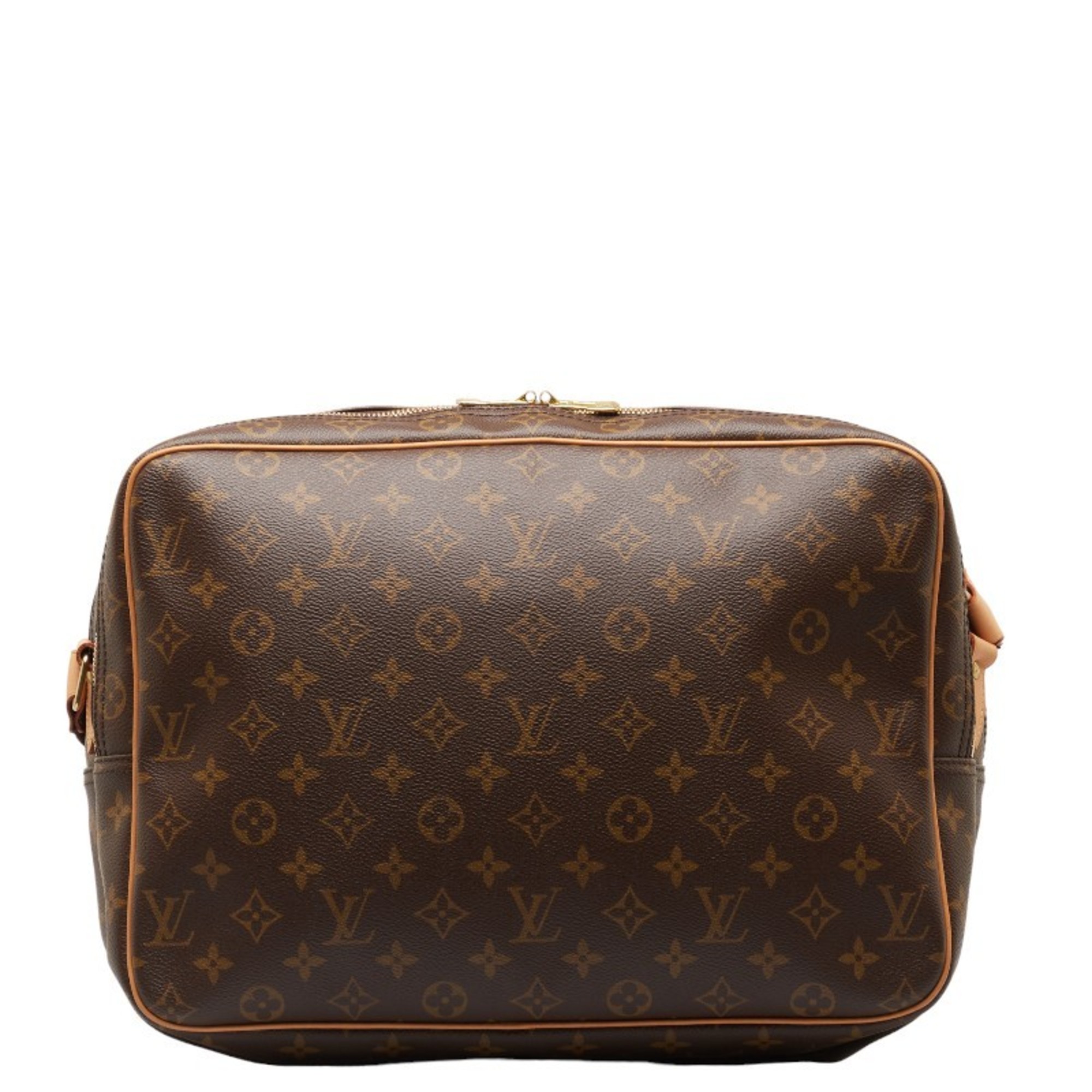 Louis Vuitton Monogram Reporter GM Shoulder Bag M45252 Brown PVC Leather Women's LOUIS VUITTON