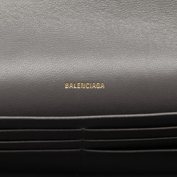 Balenciaga Continental Wallet Long 736732 Black Calf Leather Women's BALENCIAGA