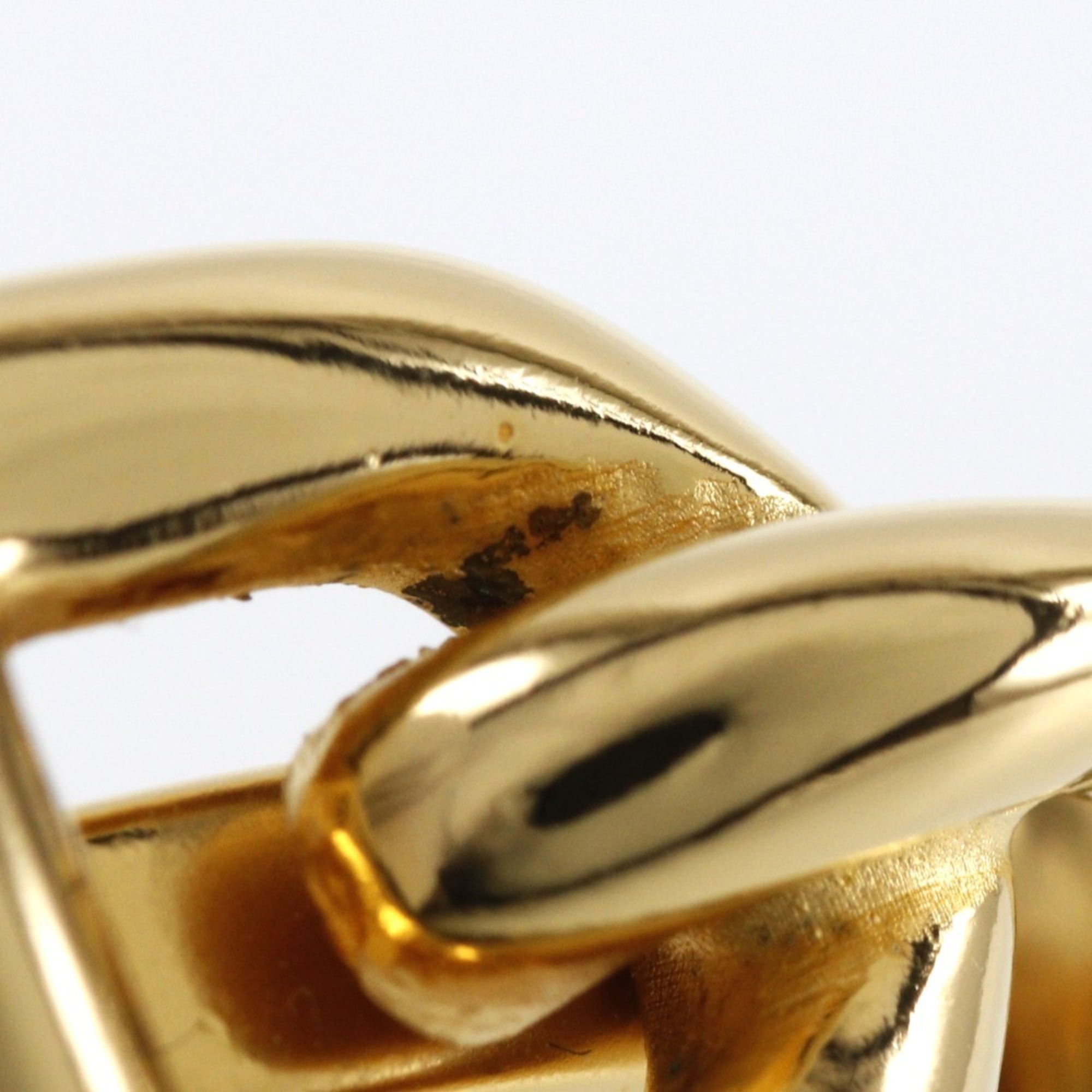 Hermes Chaine d'Ancre scarf ring, gold plated, for women