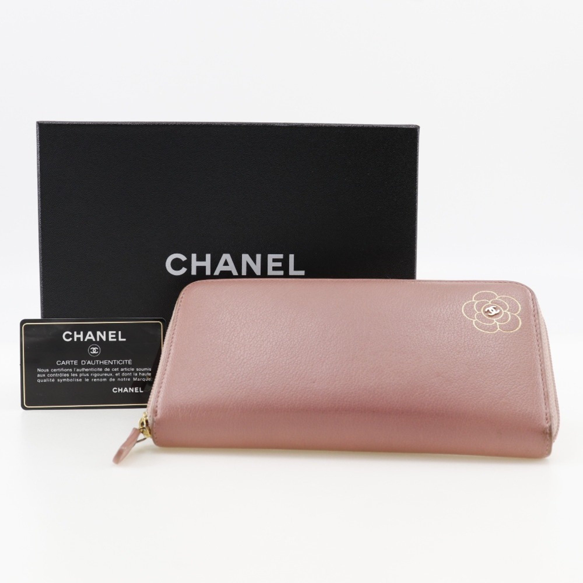 CHANEL Long Wallet Leather 2013 Women's